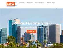 Tablet Screenshot of lrarealestate.com